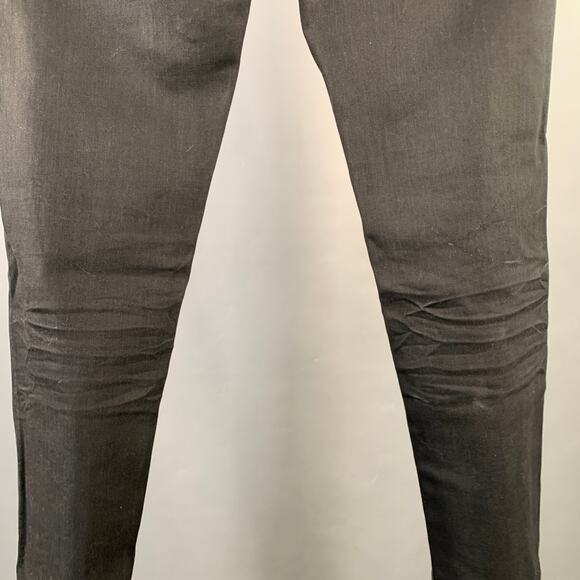 SAINT LAURENT 2020 Size 31 Black Denim Tapered Five Pockets Jeans - Picture 3 of 7